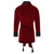Belgravia Short Velvet Smoking Jacket back - Burgundy | Bown of London